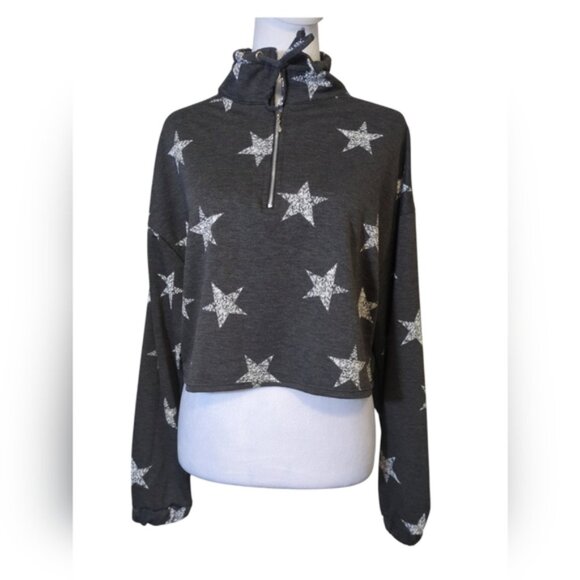 Alyssa Thomas New york set Hoodie with Short with star color Gray/white size M - Picture 1 of 7